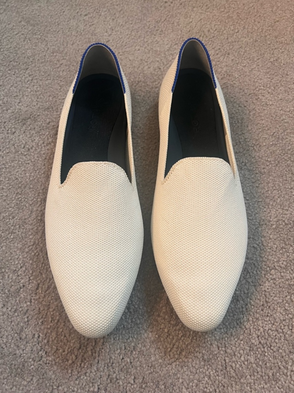 Women's Slip-On Loafers in Cream - Lightweight Casual Dress Shoe